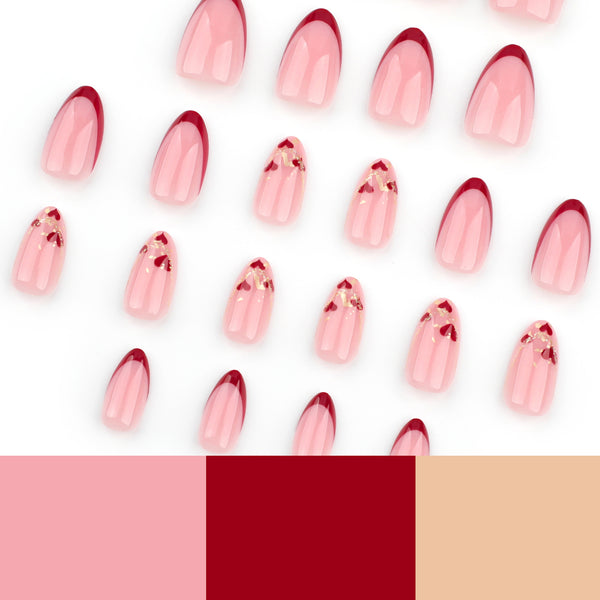 12 Sizes-24 Pcs Press On Nails JP3629
