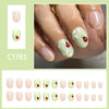 12 Sizes-24 Pcs Press On Nails C1783