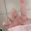 12 Sizes-24 Pcs Press On Nails R869