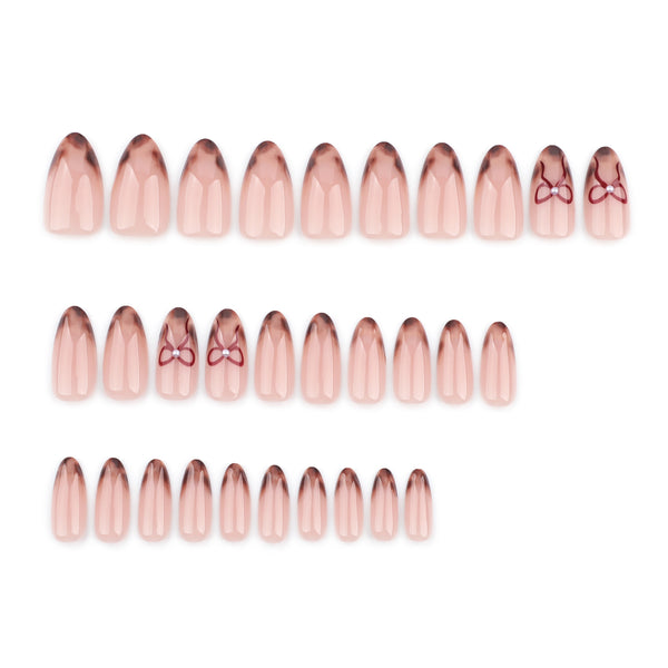 12 Sizes-24 Pcs Press On Nails GN048