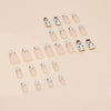 12 Sizes-24 Pcs Press On Nails W1619