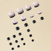 12 Sizes-24 Pcs Press On Nails D014
