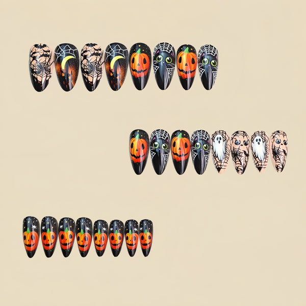 12 Sizes-24 Pcs Press On Nails Y1121