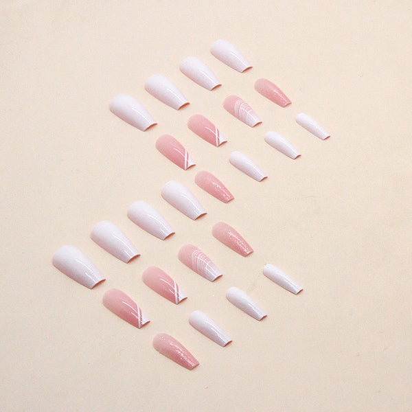 12 Sizes-24 Pcs Press On Nails W377