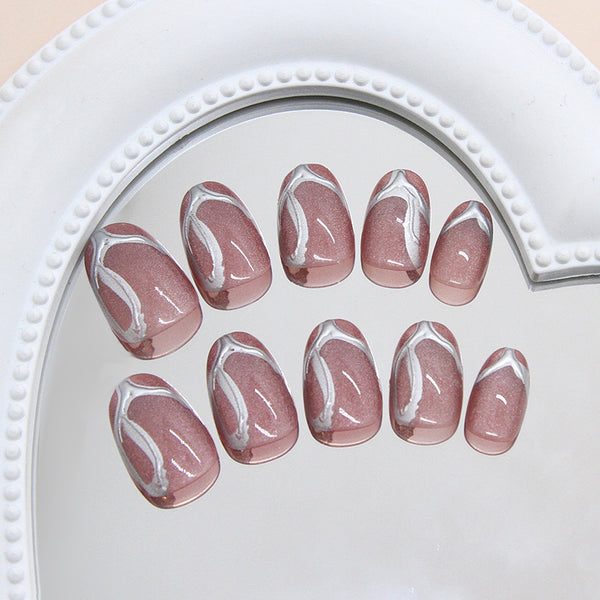 12 Sizes-24 Pcs Press On Nails W1981