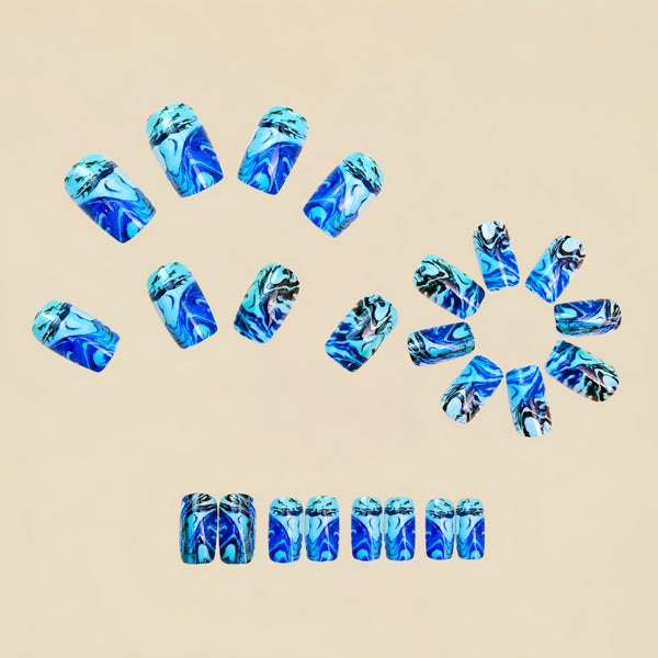 12 Sizes-24 Pcs Press On Nails Y1471