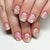 12 Sizes-24 Pcs Press On Nails C1854