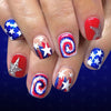 12 Sizes-24 Pcs Press On Nails C1713