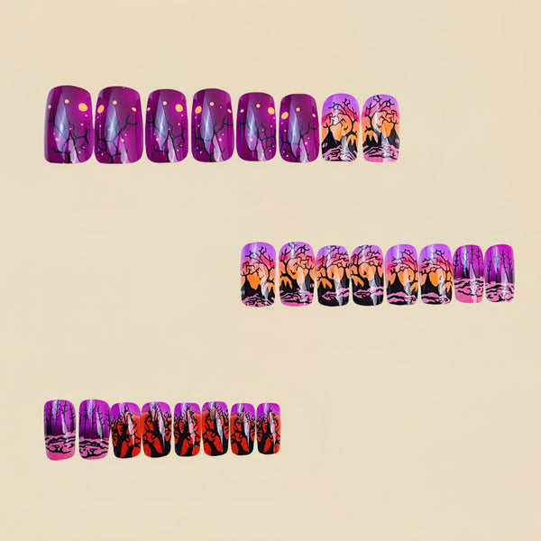 12 Sizes-24 Pcs Press On Nails Y852-1