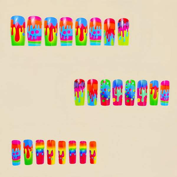 12 Sizes-24 Pcs Press On Nails Y778