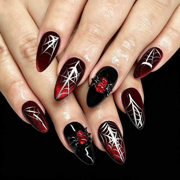 12 Sizes-24 Pcs Press On Nails C2041