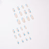 12 Sizes-24 Pcs Press On Nails JP1351