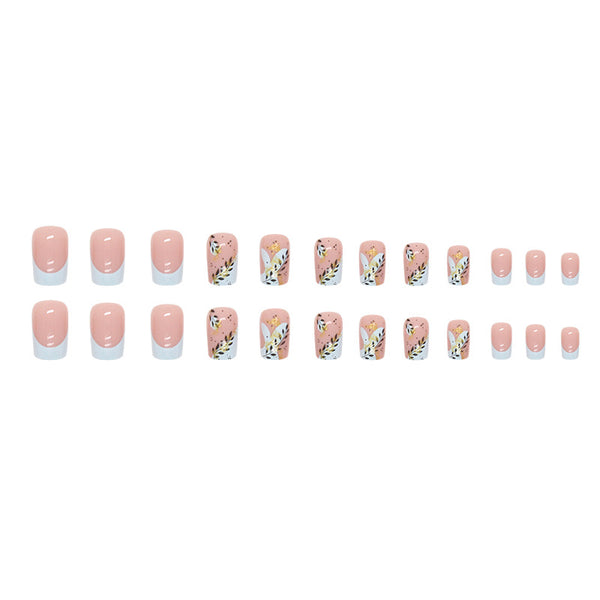 12 Sizes-24 Pcs Press On Nails W605