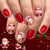 12 Sizes-24 Pcs Press On Nails C712