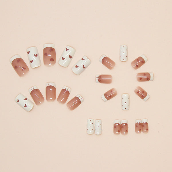 12 Sizes-24 Pcs Press On Nails R863
