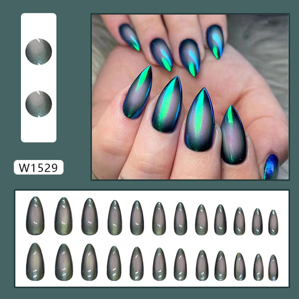 12 Sizes-24 Pcs Press On Nails W1529