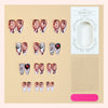 12 Sizes-24 Pcs Press On Nails 1XB1-15159