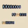 12 Sizes-24 Pcs Press On Nails Y1271