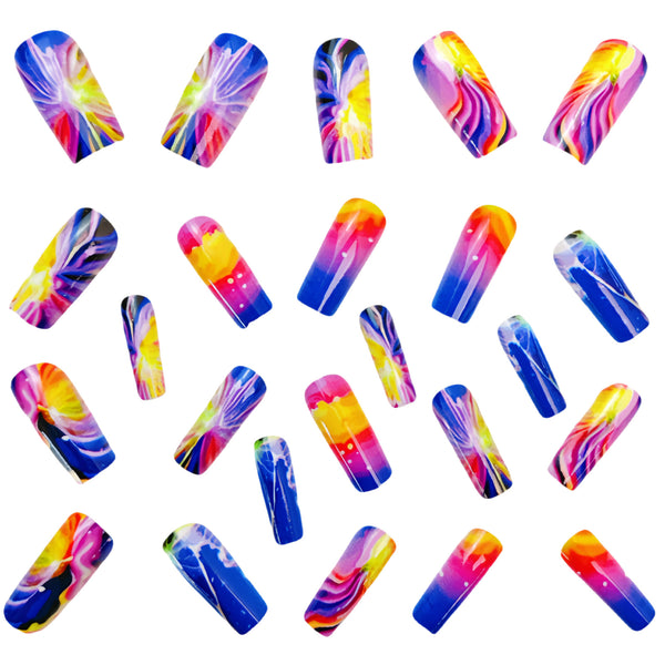 12 Sizes-24 Pcs Press On Nails Y581