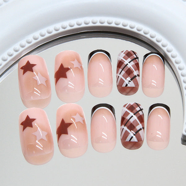 12 Sizes-24 Pcs Press On Nails R896