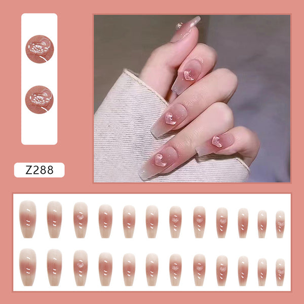 12 Sizes-24 Pcs Press On Nails Z283