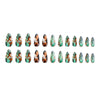 12 Sizes-24 Pcs Press On Nails W1923