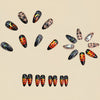 12 Sizes-24 Pcs Press On Nails Y1121