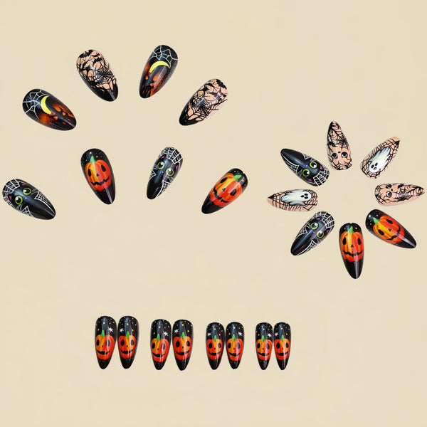 12 Sizes-24 Pcs Press On Nails Y1121