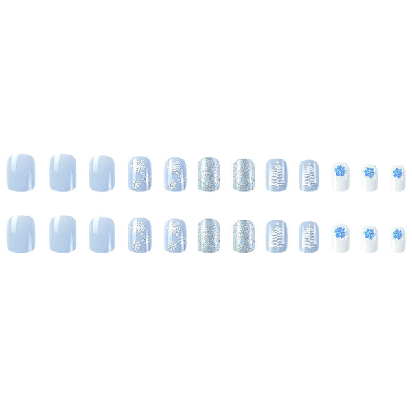 12 Sizes-24 Pcs Press On Nails Y063