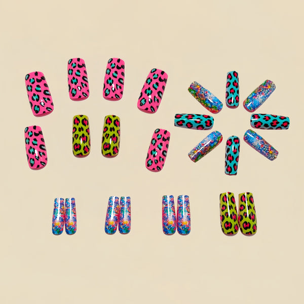 12 Sizes-24 Pcs Press On Nails Y1581