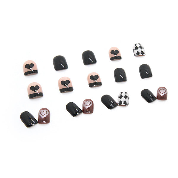 12 Sizes-24 Pcs Press On Nails R659