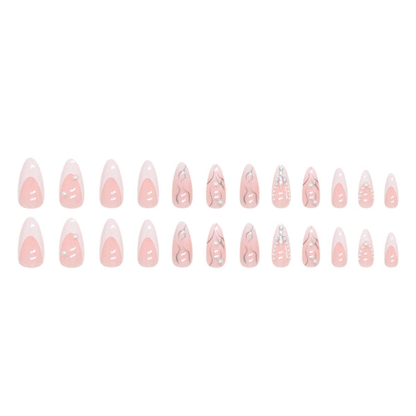 12 Sizes-24 Pcs Press On Nails Z697