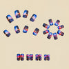 12 Sizes-24 Pcs Press On Nails Y811