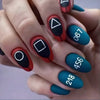 12 Sizes-24 Pcs Press On Nails R466