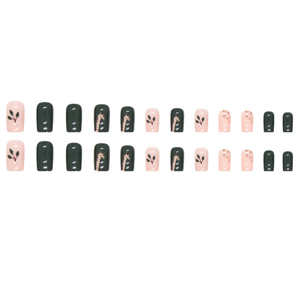 12 Sizes-24 Pcs Press On Nails W678
