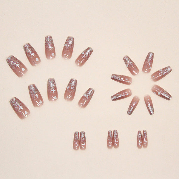 12 Sizes-24 Pcs Press On Nails R737