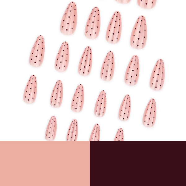 12 Sizes-24 Pcs Press On Nails JP4349