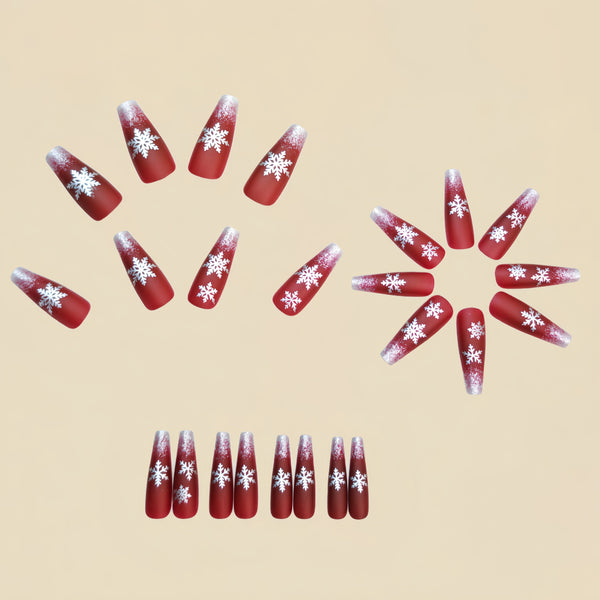12 Sizes-24 Pcs Press On Nails Y1256