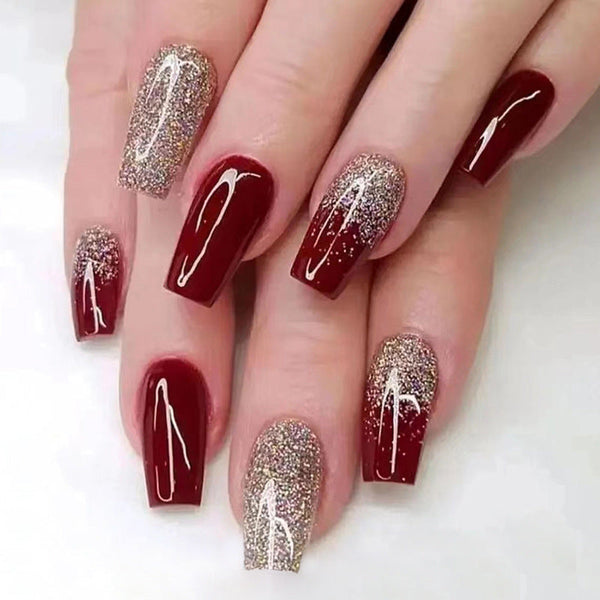 12 Sizes-24 PcsPress On Nails W441