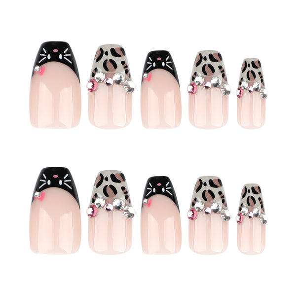 12 Sizes-24 Pcs Press On Nails JP3595