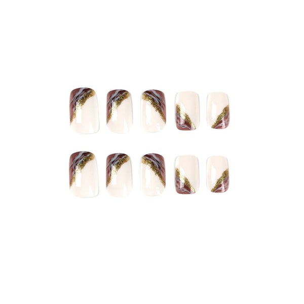 Glossy Medium Square Press on Nails