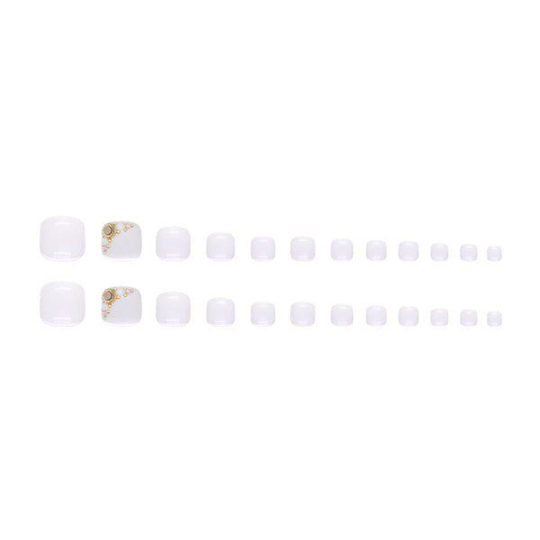 12 Sizes-24 Pcs Press On Nails F059