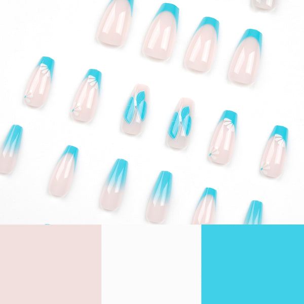 12 Sizes-24 Pcs Press On Nails JP2672