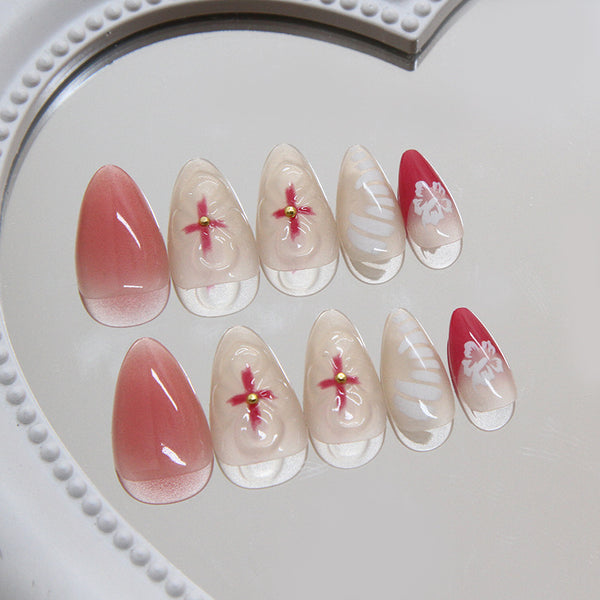 12 Sizes-24 Pcs Press On Nails Z935