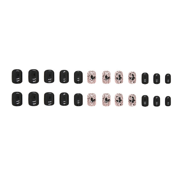 12 Sizes-24 Pcs Press On Nails W1102