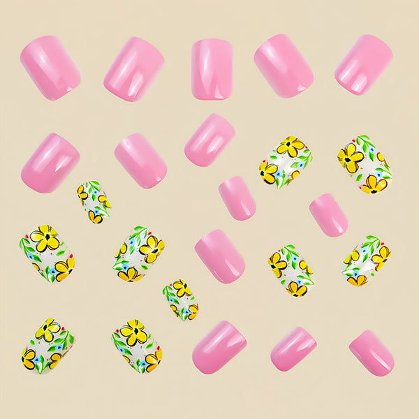 12 Sizes-24 Pcs Press On Nails Y781