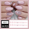 12 Sizes-24 Pcs Press On Nails Y017