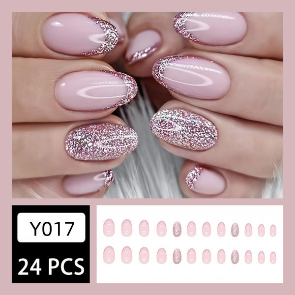 12 Sizes-24 Pcs Press On Nails Y017