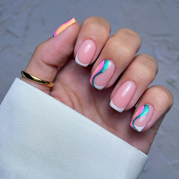 12 Sizes-24 Pcs Press On Nails W785