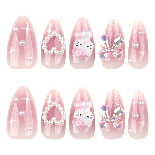 12 Sizes-24 Pcs Press On Nails JP4006